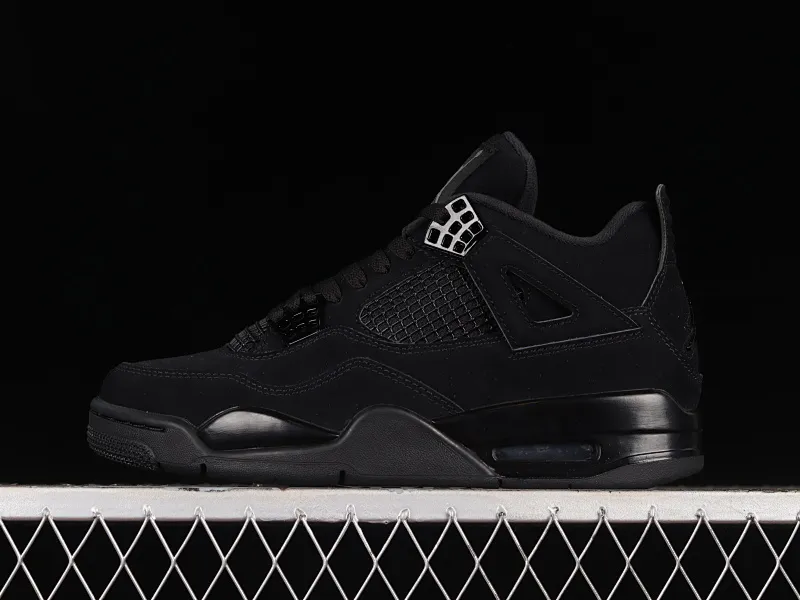 All categories Air Jordan Jordan series basketball shoes Air Jordan 4 OG version Air Jordan 4 Retro "Black Cat" AJ4 Joe 4 Black Cat First layer matte CU1110-010